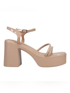 CL by Chinese Laundry Blush Patent Square-Toe Ankle Strap Sandals